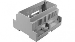 CNMB/6V/2, DIN Rail Module Box Size 6 Open Top Vented Both Sides Open 106x90x58mm Light Gre, CamdenBoss