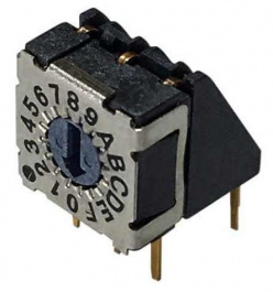 RND 210-00142, Rotary DIP switch HEX 3+3, RND Components