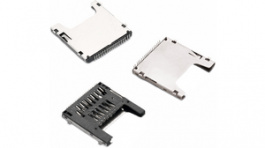 693161011911, SMT SD Card Connector 4.0, Push / Push, 19 Positions, WR-CRD, WURTH Elektronik