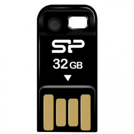 SP032GBUF2T02V1K, USB Stick Touch T02 32 GB black, Silicon Power