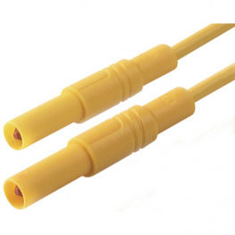 MLS GG 200/2.5 GELB / YELLOW, Safety test lead diam. 4 mm Yellow 200 cm 2.5 mm2 CAT III, SKS Kontakttechnik