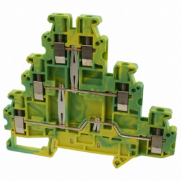 UT 2,5-3PE, Terminal block yellow-green 0.14...4 mm2, Phoenix Contact