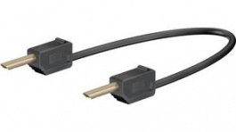 28.0033-03021, Test Lead 300mm Black 30V Gold-Plated, Staubli (former Multi-Contact )