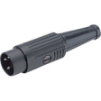 611-0300 Cable Connector Black, 3 Poles