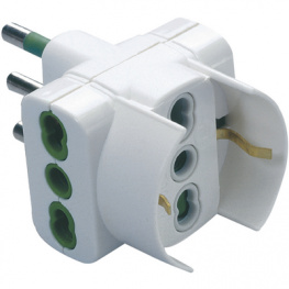82.240, Branch plug 3-pin IT White 2P+T 16A, FME Fanton