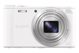 DSC-WX350W, Cyber-shot DSC-WX350, White, 25 mm - 500 mm, 18 MegaPixel, Sony