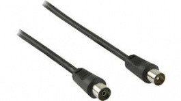 CSGP40000BK50, Coax Cable 90dB Coax Male - Coax Female 5m Black, Nedis (HQ)
