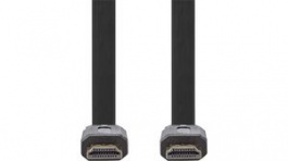CVGP34100BK15, HDMI Cable with Ethernet Flat HDMI Plug - HDMI Plug 1.5m, Nedis (HQ)