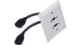 UP-ED/2HDMI-KBS, In-wall mounting set, Contrik