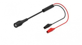 RND 350-00075, Test Lead 1m Black, Nickel-Plated Brass, RND Lab