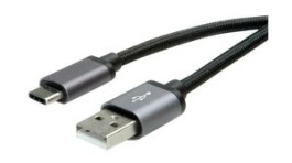 11.02.9029, Cable USB-A Plug - USB-C Plug 3m USB 2.0 Black, Roline
