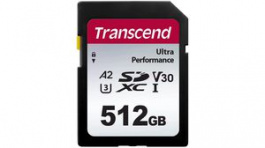TS512GSDC340S, Memory Card, SDXC, 512GB, 160MB/s, 90MB/s, Transcend