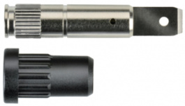 EPB 6792 NI/FST 4.8X0.8/SW, Laboratory socket diam. 4 mm black, Schutzinger