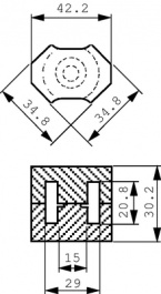 B65887-E-R87 [2 шт], RM14 core set N87 PU=2 ST, TDK-Epcos