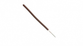 1561 BR001 [305 м], Solid Hook-Up Wire PVC 0.32mm\x1a Brown 305m, Alpha Wire
