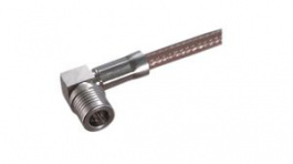 16 QMA-50-3-1/133 NE, RF Connector, QMA, Brass, Plug, Right Angle, 50Ohm, Solder Terminal, Crimp Terminal, Huber+Suhner