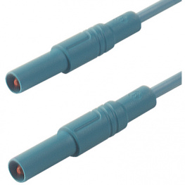 MLS GG 25/2.5 BLAU / BLUE, Safety test lead diam. 4 mm Blue 25 cm 2.5 mm2 CAT III, SKS Kontakttechnik