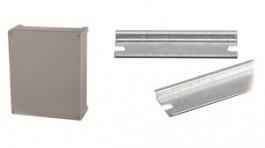 TA 342912 + ARH 2328, Plastic Enclosure + DIN-35 Rail Bundle 289x344x117mm Grey ABS IP65, Fibox