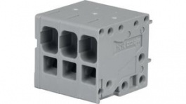 2624-3103, Wire-To-Board Terminal Block, Push-In, 6mm\x1a, 5mm, 3 Poles, Vertical, Wago