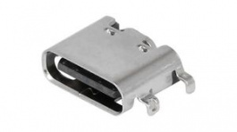 216990-0002, USB Connector, USB-C 2.0 Receptacle, Right Angle, 16 Poles, Molex