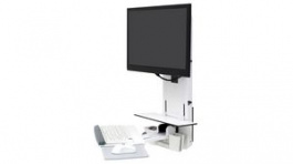 61-080-062, Wall Mount Workstation with Keyboard Arm, Adjustable, 466x114x779mm, 15kg, Ergotron