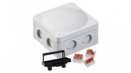 COMBI(R) 308 LG, Junction Box with Terminal Insert 85x85x51mm Light Grey Polypropylene IP66/IP67, WISKA LTD