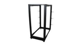 4POSTRACK25U, 4-Post Rack with Casters and Adjustable Depth, 25U, Steel, 544kg, Black, StarTech.com