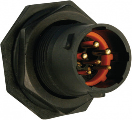 UTS7103W3P, Male receptacle UTS 6-pin size 10, Souriau Esterline Sunbank
