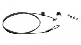 6UW42AA, Key Cable Lock with Interchangeable Lock Heads, 1.8m, HP