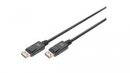 AK-340100-020-S, Video Cable, DisplayPort Plug - DisplayPort Plug 2m, DIGITUS