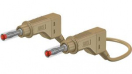 66.9408-10027, Safety Test Lead 1m Brown 600V Nickel-Plated, Staubli (former Multi-Contact )