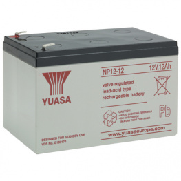 NP12-12, Аккумулятор: свиноцово-кислотный; 12В; 12Ач; Ресурс:3-5 лет, Yuasa