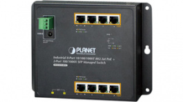 WGS-4215-8P2S, Industrial Ethernet Switch 8x 10/100/1000 RJ45 PoE / 2x SFP, Planet