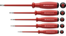 PB 58538, SwissGrip VDE Screwdriver Set Insulated Slotted 5pcs., PB Swiss Tools