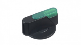 HW9Z-FDY-G, Illuminated Rotary Knob Black / Green, IDEC