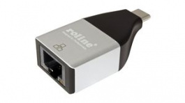 12.02.1110, Ethernet Adapter USB-C - RJ45 Silver, Roline