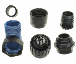 C016 30F006 100 10, Разъем: круглый; вилка; "мама"; Серия: ECOMATE (C016); PIN:7; 250В, Amphenol