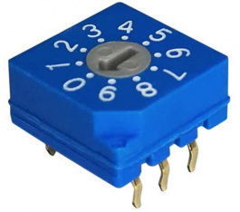 RND 210-00087, PCB coding switch BCD 3+3, RND Components