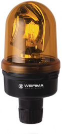 88531075, Rotating Mirror Lamp, 24 VAC/VDC, Halogen, WERMA Signaltechnik