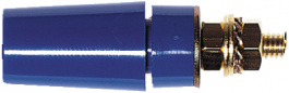 SAB4-G BLUE, Safety socket diam. 4 mm Blue CAT II, Staubli (former Multi-Contact )