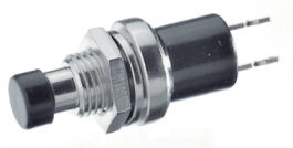 MSP-121B BLACK, Push-button Switch on-(off) 1Pblack, Knitter-switch