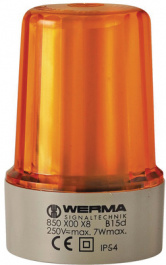 85030038, Continuous light, yellow, WERMA Signaltechnik