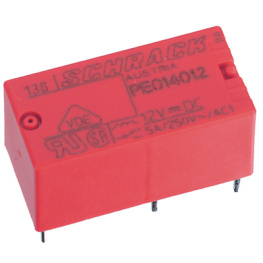 3-1415390-1 (PE014F12), PCB Power Relay PE, 1CO, DC, 12V, 650Ohm, Schrack / TE