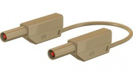 28.0125-05027, Safety Test Lead 500mm Brown 1kV Nickel-Plated, Staubli (former Multi-Contact )