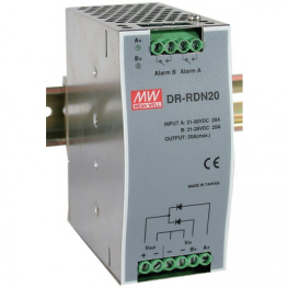 DR-RDN20, Redundancy module Power Supply Units 125.2 mm, DIN Rail Moun, MEAN WELL