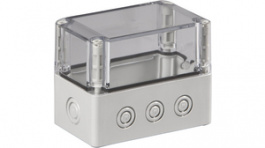 SPCM081310T, Plastic enclosure 125 x 75 x 100 mm grey PC IP 66/67 N/A Cubo S, Ensto