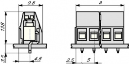 1715022, MKDS 1,5/2 pcb terminal block 0.14...2.5 mm2 solid 0.14...1.5 mm2 stranded 5 mm,, Phoenix Contact