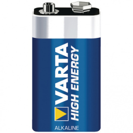 4922 HIGH ENERGY (6LR61), Primary battery 9 V, 6LR61, Varta