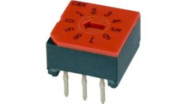 CRD10RM0CB, Кодирующий переключатель; Положения:10; 0,01A/5ВDC; 1000МОм, C & K