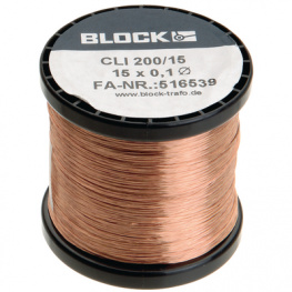CLI 200/90 [200 г], Enamelled copper stranded wire PUR 0.71 mm2, BLOCK